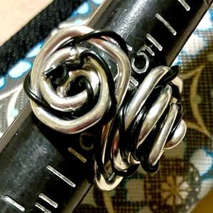 Silver & black men’s ring